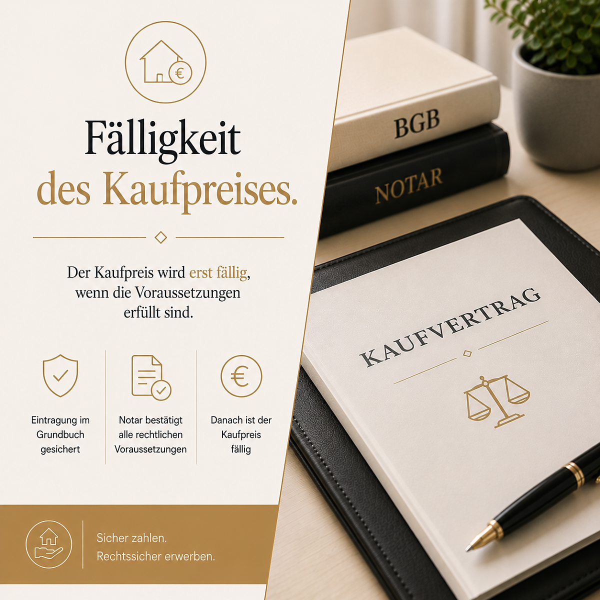 Foto Fälligkeit des Kaufpreises: