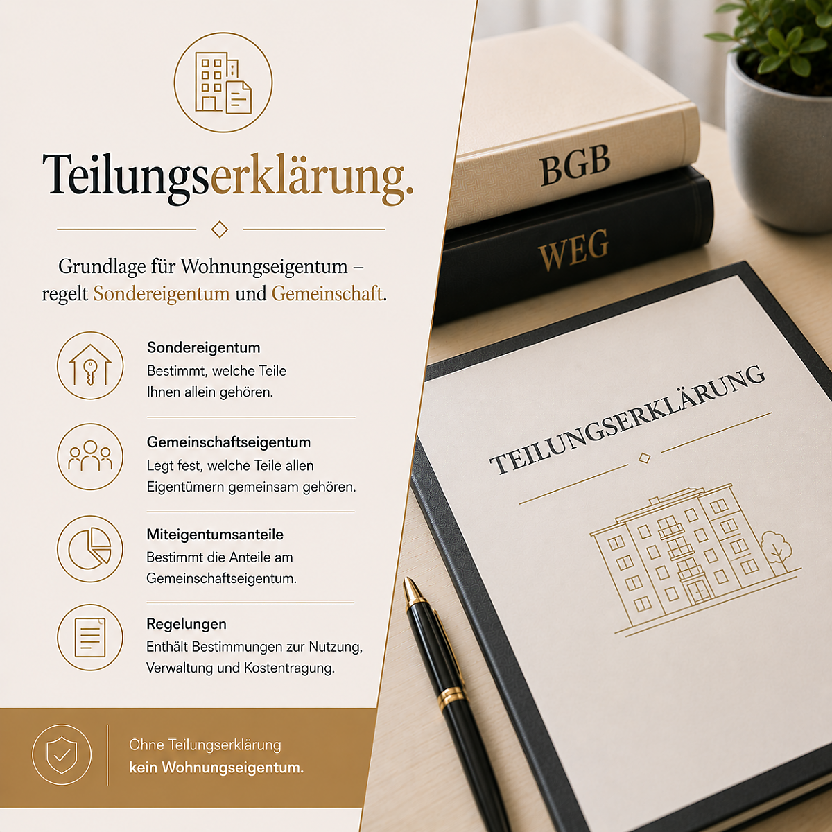 Foto Die Teilungserkl�rung regelt die formelle Aufteilung eines Geb�udes - es werden Regeln und Pflichten festgesetzt, an die sich die Eigent�mer zu halten haben