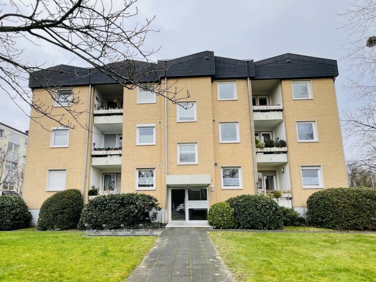 Au�enansicht des Geb�udekomplexes Bonn / Lessenich Etagenwohnung VERKAUFT! Grundbuch statt Sparbuch! Solide Eigentumswohnung - langfristig vermietet!