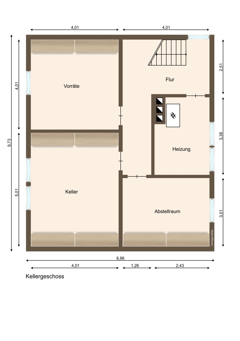 _Untergeschoss Einfamilienhaus Steimel / Alberthofen