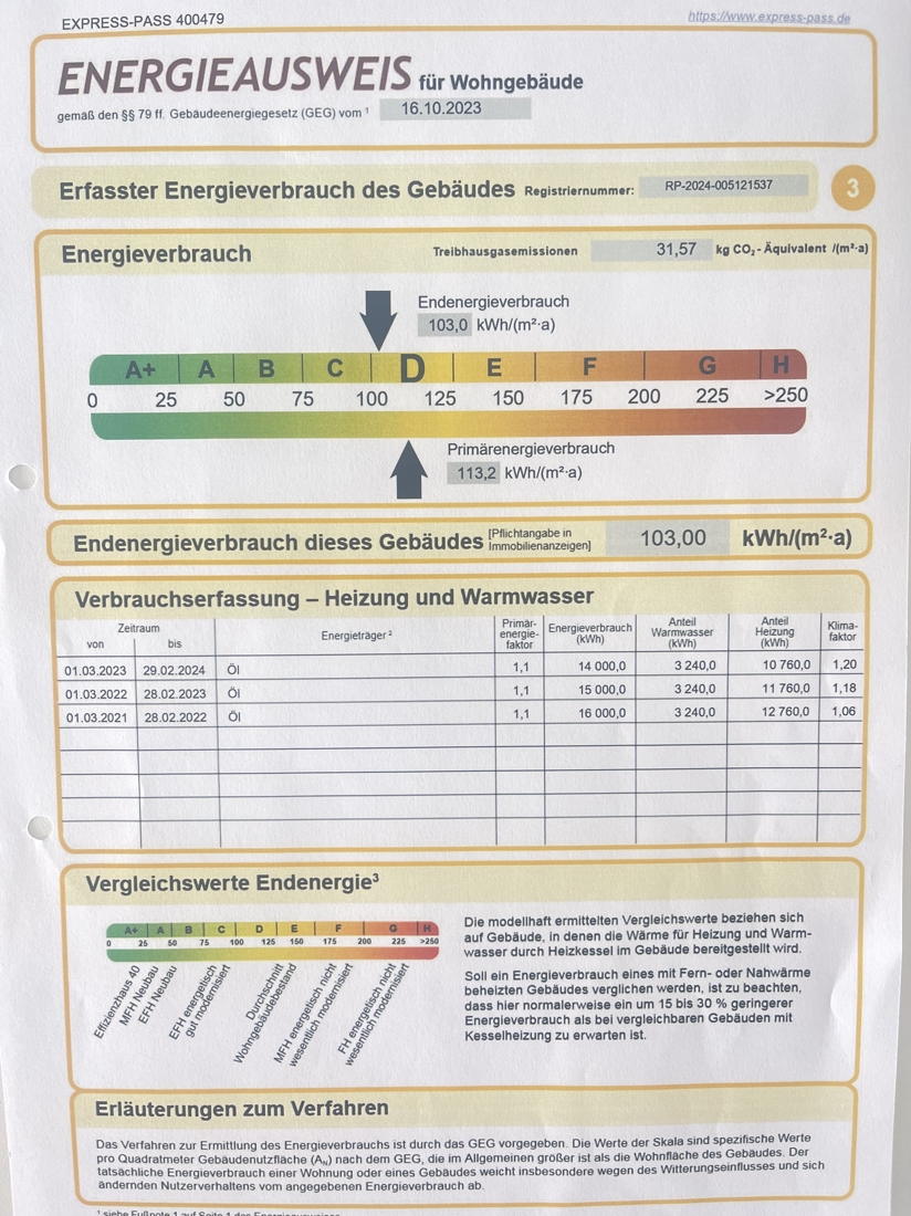 Energieausweis Einfamilienhaus Puderbach