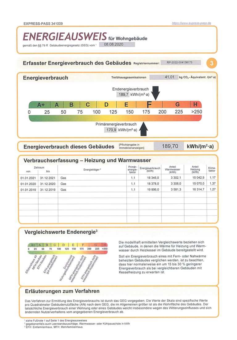 Energieausweis Doppelhaush�lfte Neuwied / Niederbieber