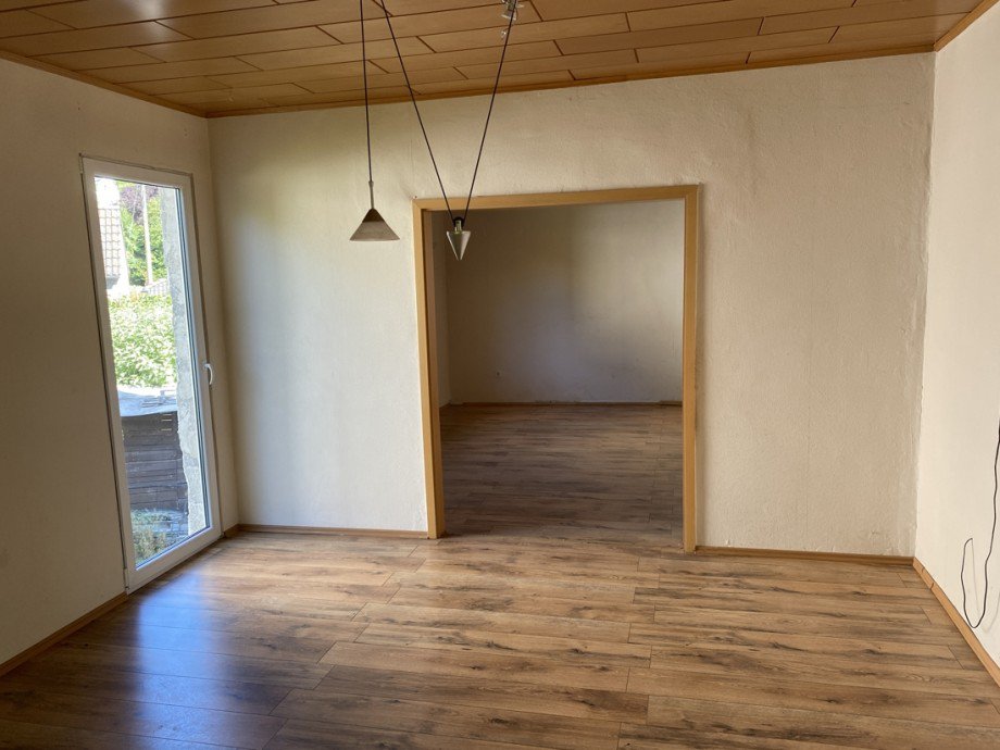 Gartenzugang vom Esszimmer noch nicht fertig gestellt Einfamilienhaus Gro�maischeid