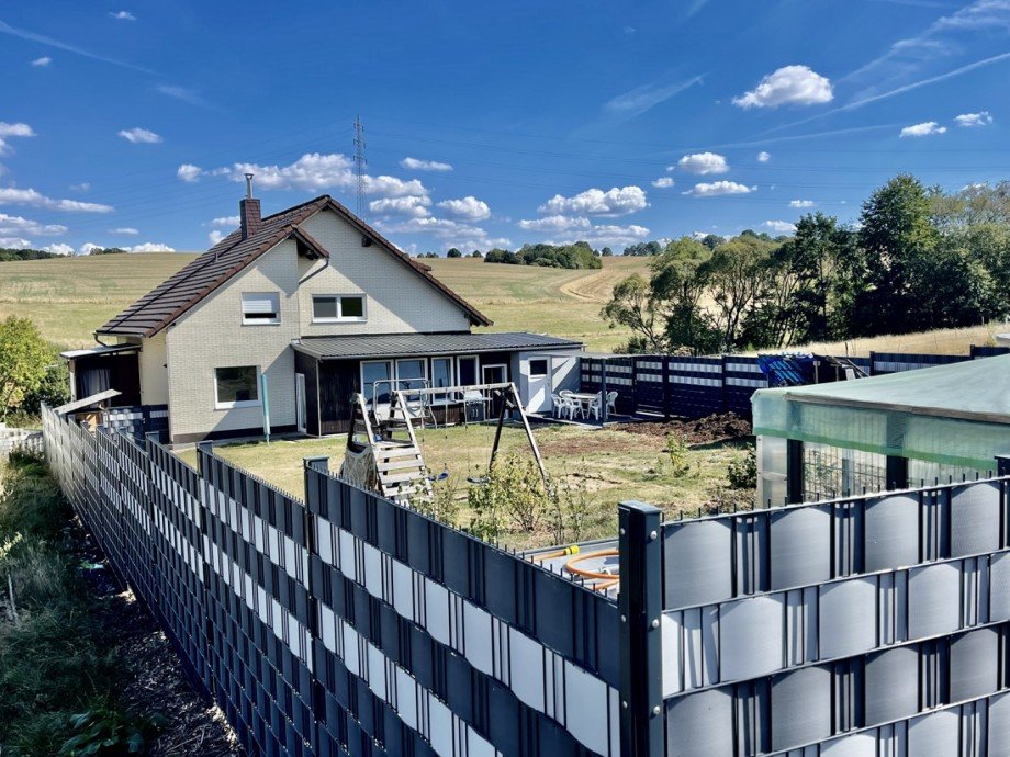 Blick von Stra�e Einfamilienhaus Oberirsen