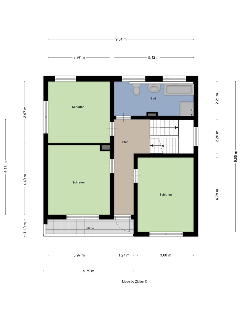 Grundriss 1 OG Einfamilienhaus Kurtscheid