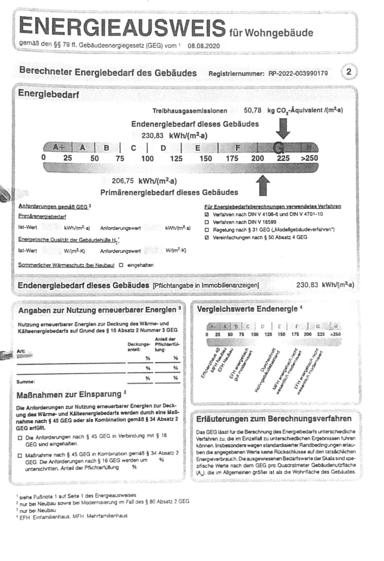 Energieausweis Einfamilienhaus Gro�maischeid