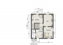 Schematische Darstellung - diese Skizze dient ausschlie�lich der Darstellung der R�ume. Sie sind f�r planerische Zwecke nicht vorgesehen. Es wird keine Gew�hr f�r die Fl�chen und Abmessungen �bernommen. VERKAUFT! Haus verkaufen Flammersfeld! Gro�z�giges, teilmodernisiertes