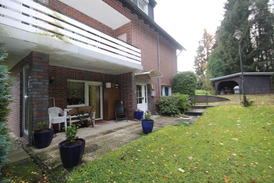 Terrasse der ELW Einfamilienhaus Woldert