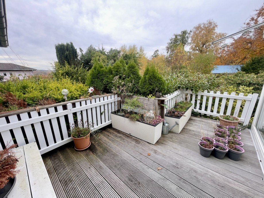 Terrasse vom Wintergarten Bungalow D�ttesfeld